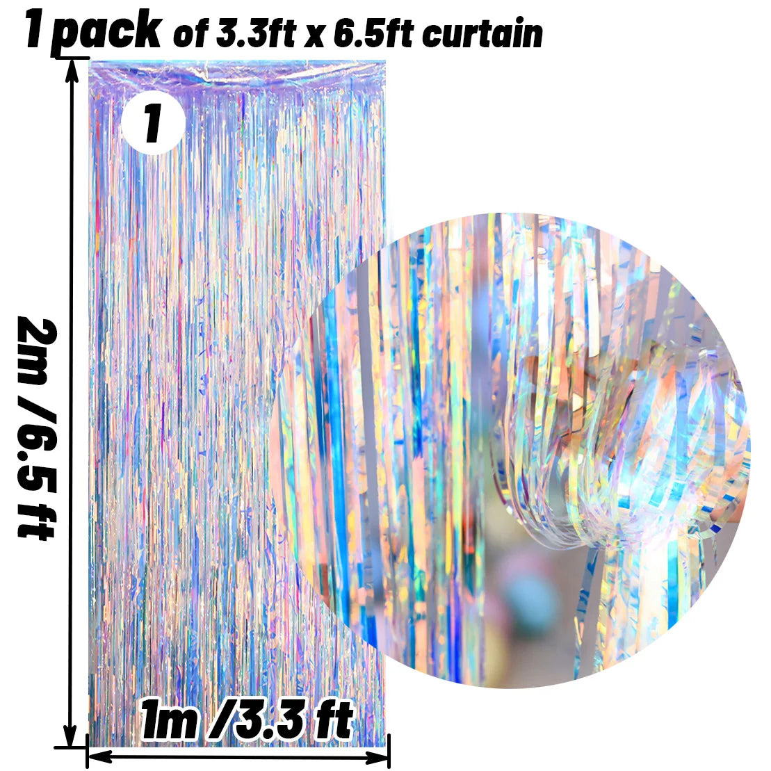 Iridescent 3D Christmas Ornament – Star, Ball, Garland or Snowflake