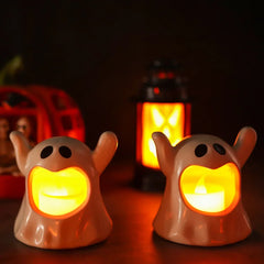 Halloween Ghost LED Flameless Candle Decoration