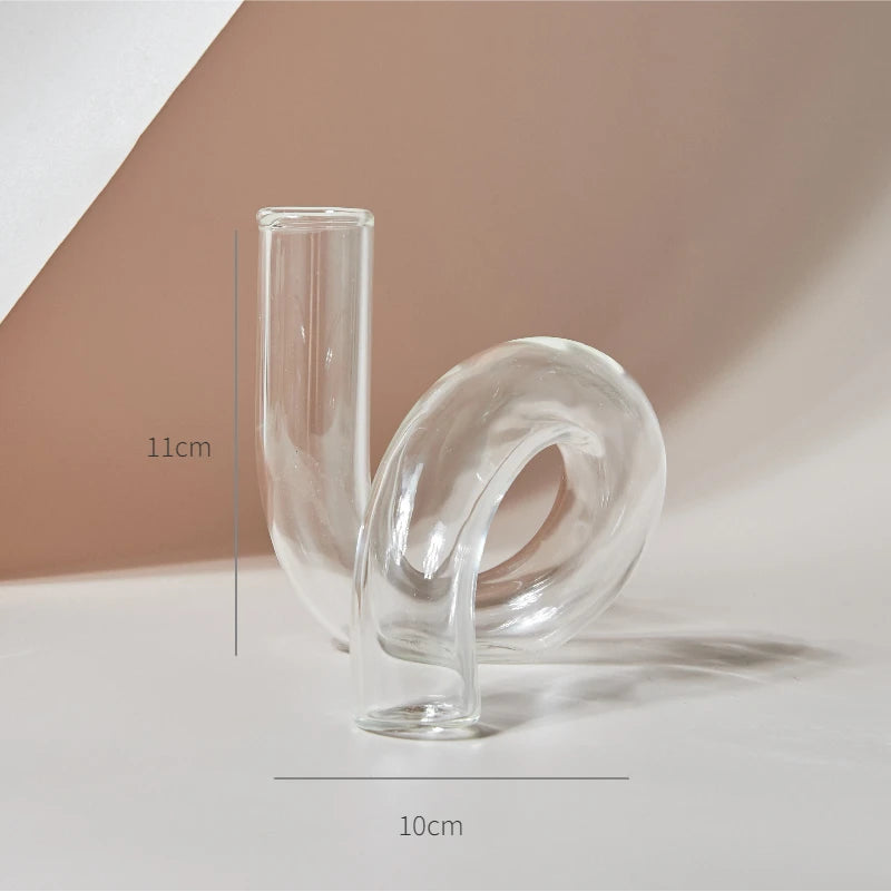 Modern Glass Candle Holder – Nordic Clear Design
