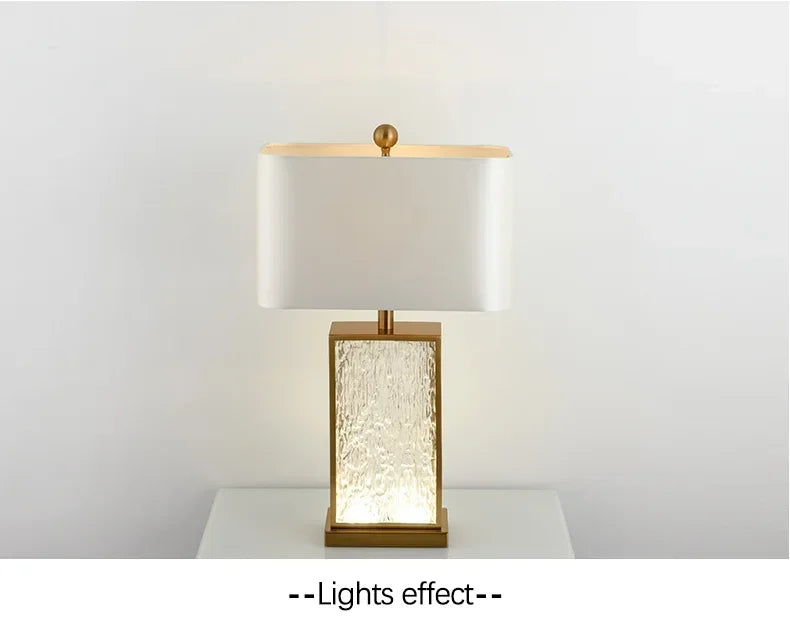 SANDYHA Modern Glass Table Lamp – Certified Luxury Lighting for Your Home - candletown.net