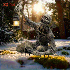 Halloween Zombie Lantern Ground Ornament – Acrylic Spooky Yard Decoration