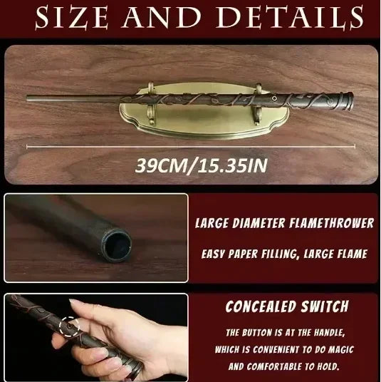 Professional Fire Flasher Magic Wand Cosplay Prop