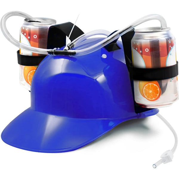 Drinking Helmet with Straw – Party Beverage Hat