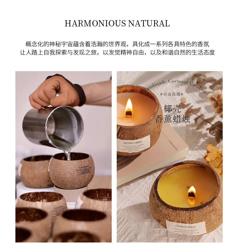 Eco-Friendly Soy Wax Aromatherapy Candle with Wooden Wick
