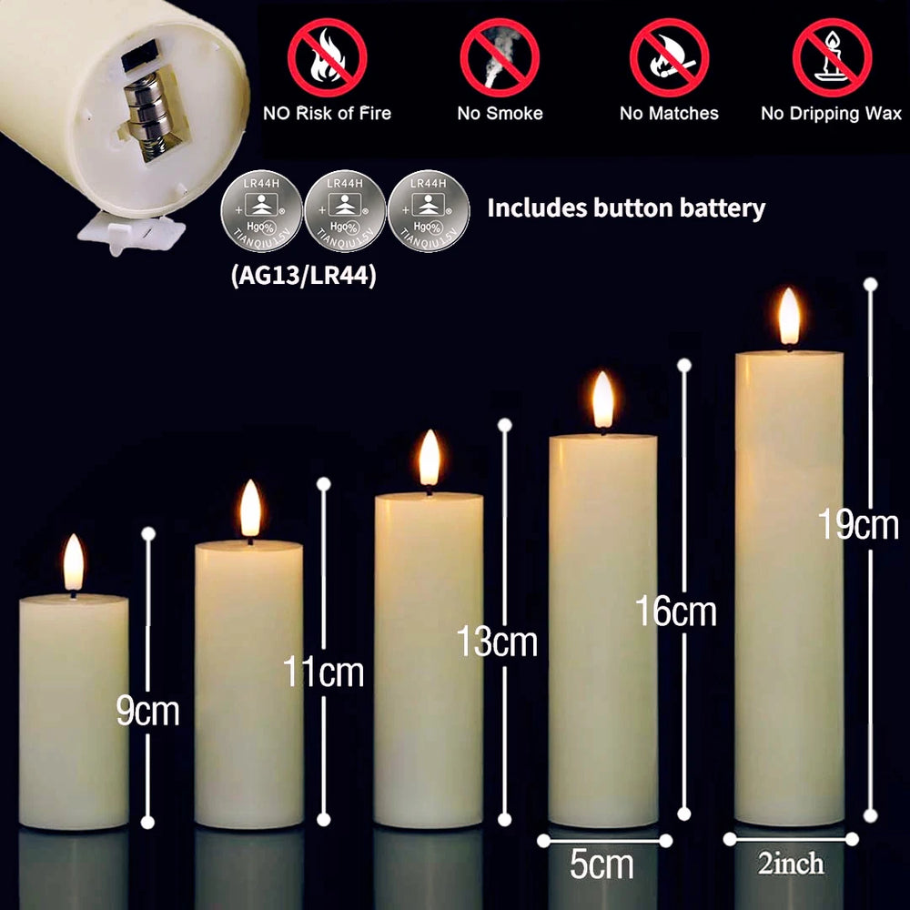 Flameless LED Candles Bulk Set - candletown.net
