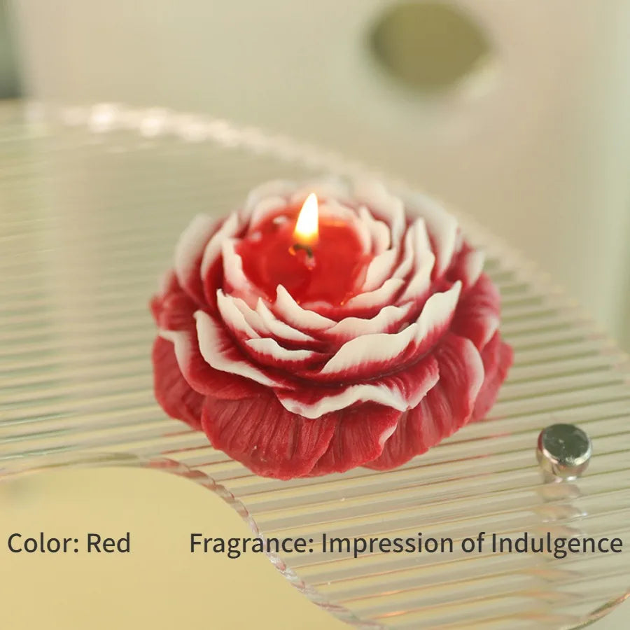Peony Flower Aromatherapy Candle - candletown.net
