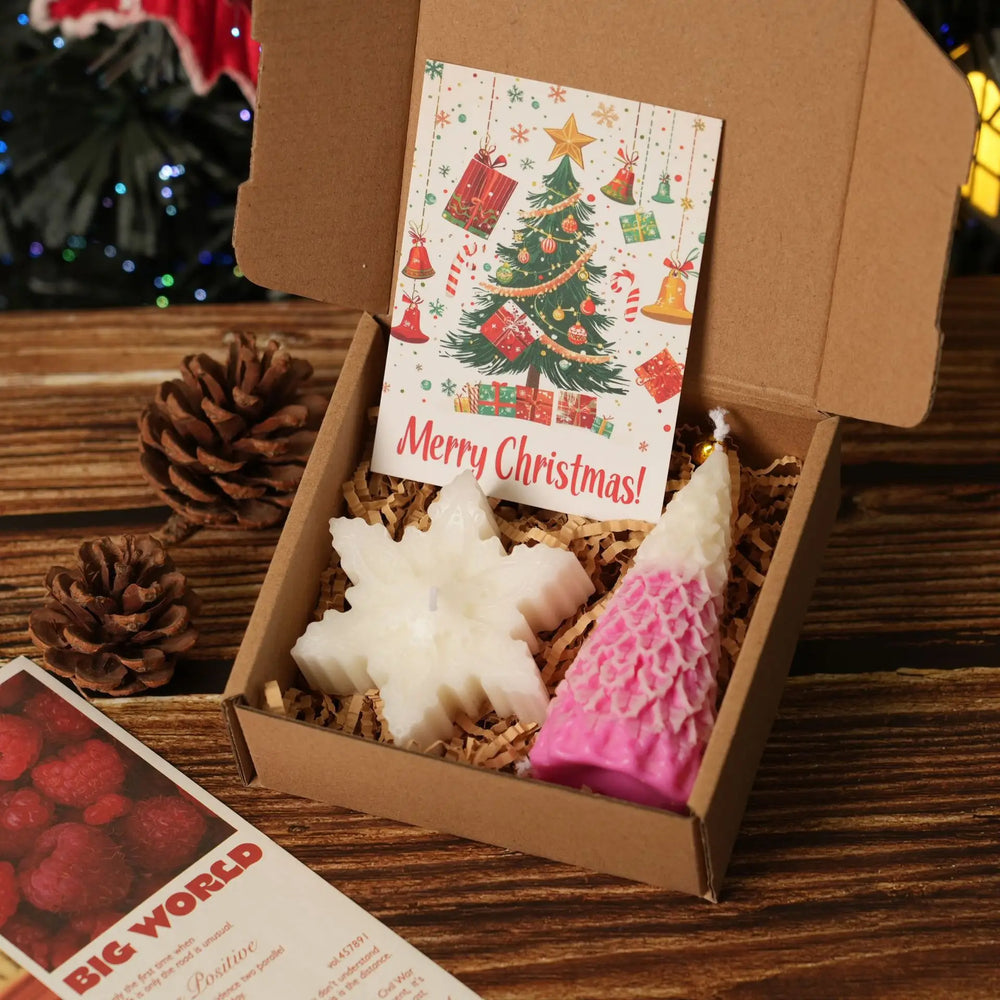 Christmas Candle Gift Set – Gingerbread & Tree Candles - candletown.net