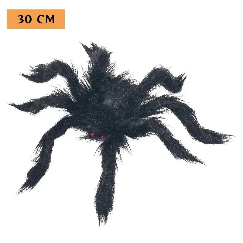 Halloween Spider Web with Spiders – Haunted House Decoration Set