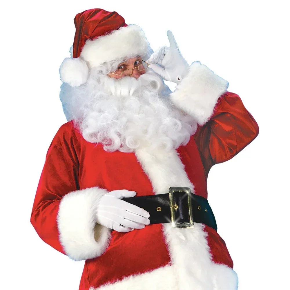 Deluxe Santa Claus Costume for Men – Classic Red Christmas Cosplay Set
