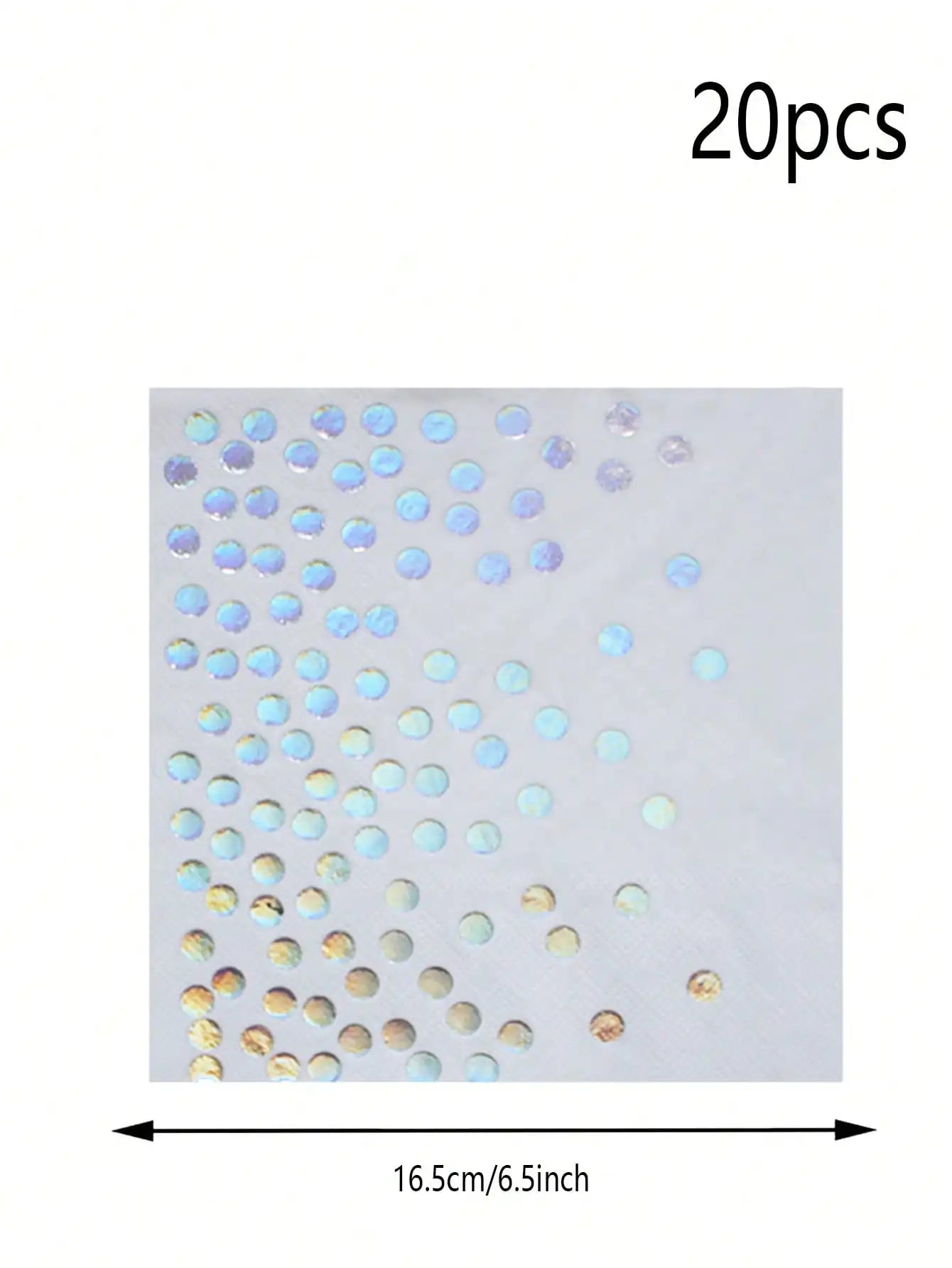 Rainbow Holographic Party Tableware Set