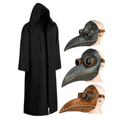 Plague Doctor Costume with Cape & Mask – Halloween Cosplay Set