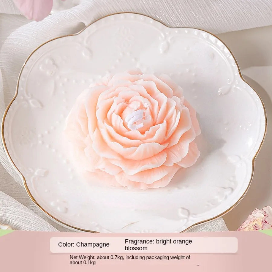 Peony Flower Aromatherapy Candle - candletown.net
