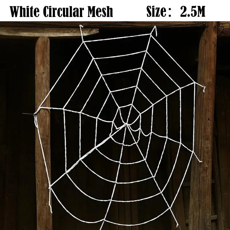 Halloween Spider Web with Spiders – Haunted House Decoration Set