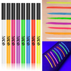 UV Neon Face & Body Paint Pen – 8 Fluorescent Colors