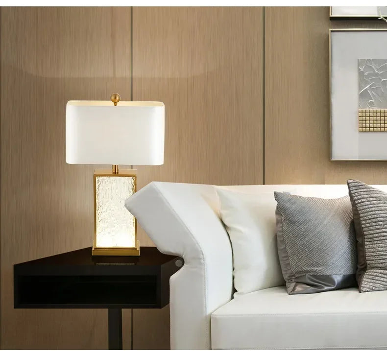 SANDYHA Modern Glass Table Lamp – Certified Luxury Lighting for Your Home - candletown.net