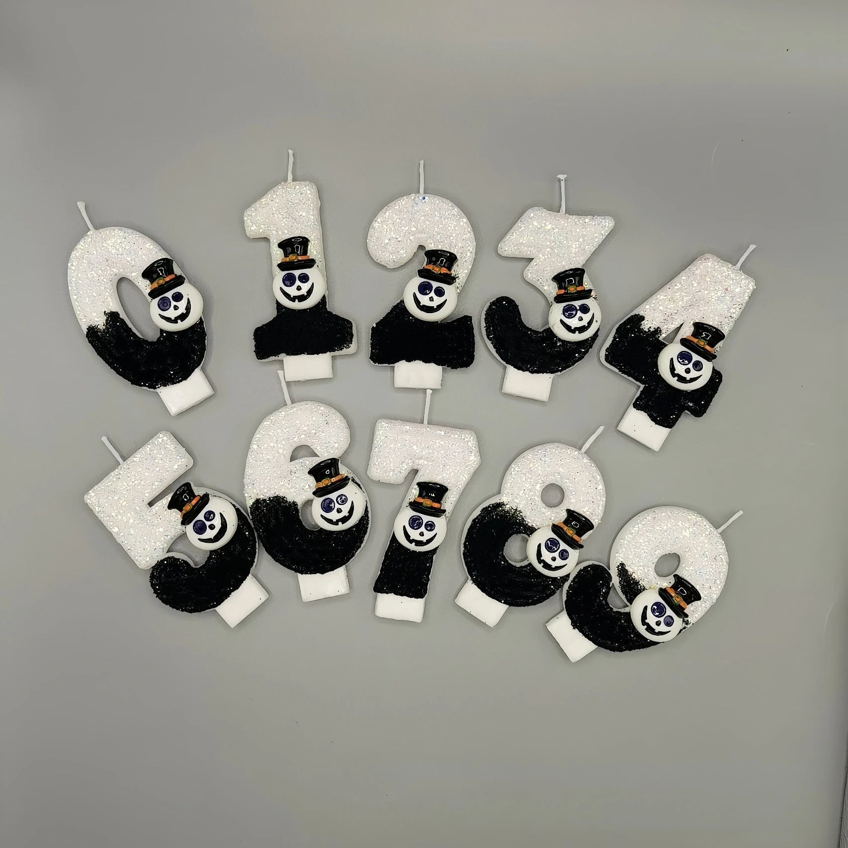 Halloween Pumpkin Number Candles – Spooky Birthday Party Decoration