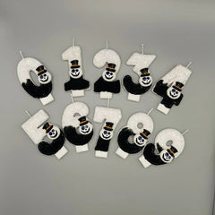 Halloween Pumpkin Number Candles – Spooky Birthday Party Decoration