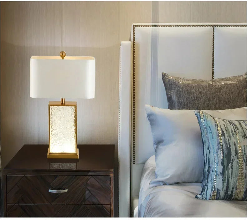 SANDYHA Modern Glass Table Lamp – Certified Luxury Lighting for Your Home - candletown.net