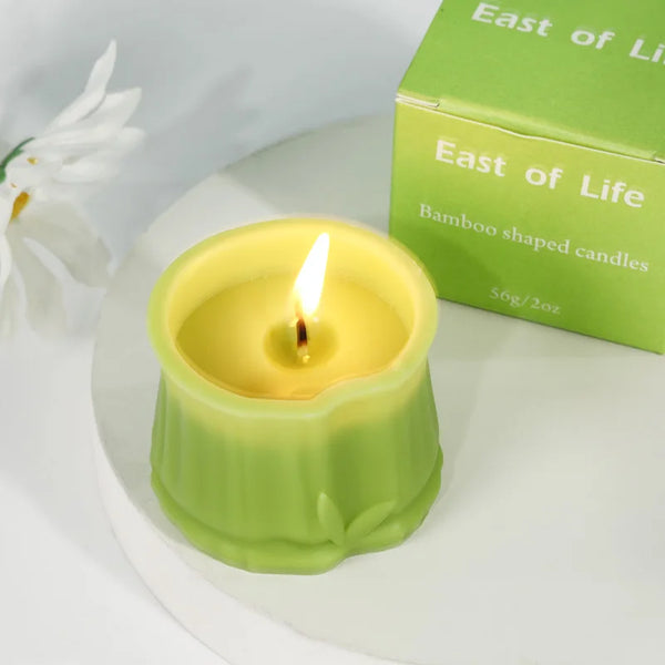 Bamboo-Shaped Scented Candle – Decorative & Aromatic