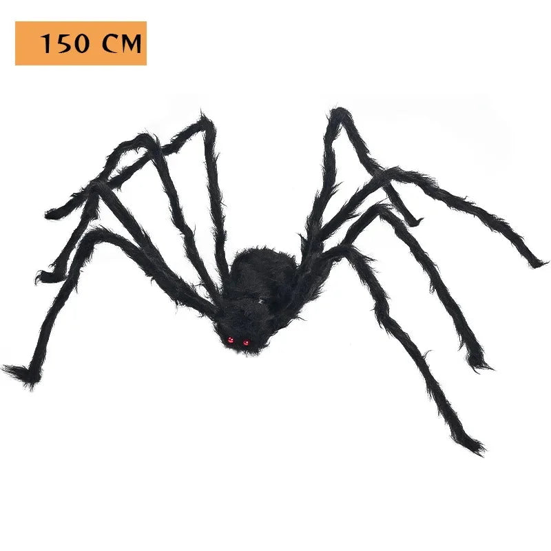 Halloween Spider Web with Spiders – Haunted House Decoration Set