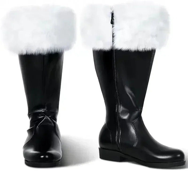 Santa Claus Cosplay Boots for Men