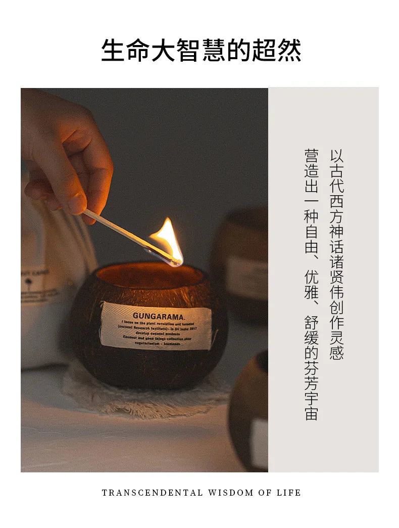 Eco-Friendly Soy Wax Aromatherapy Candle with Wooden Wick