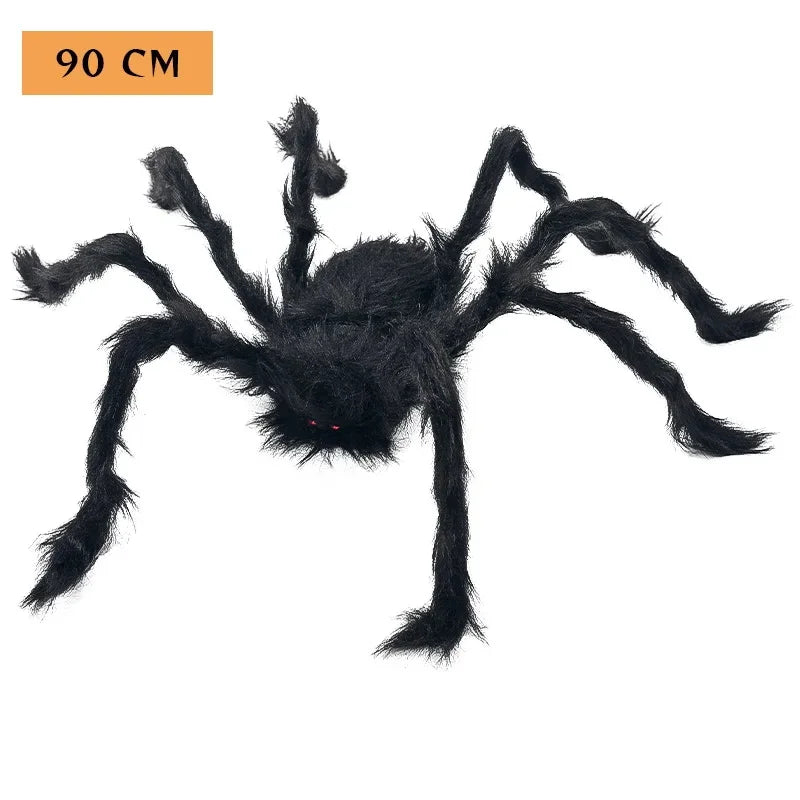Halloween Spider Web with Spiders – Haunted House Decoration Set