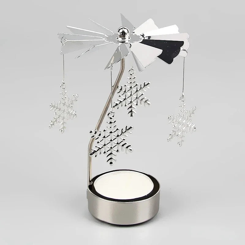 Silver Angel Chime Candle Holder