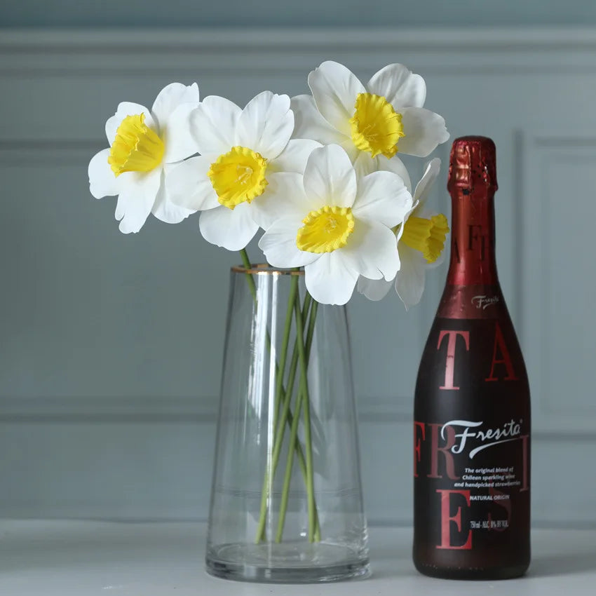 20PCS Artificial Daffodil Flowers – Real Touch Spring Blooms - candletown.net