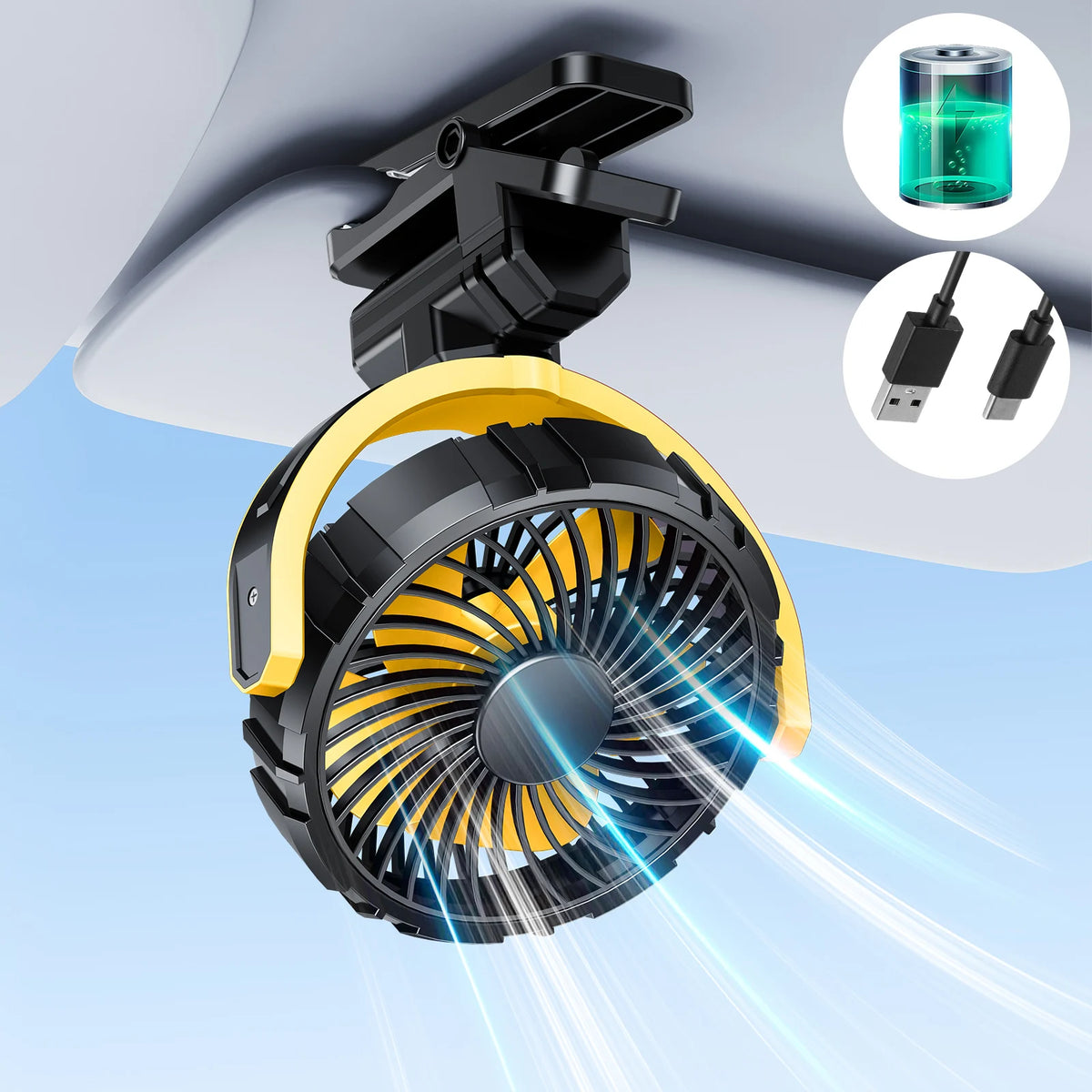 Portable Clip-On Fan for Stroller, Desk & Car - candletown.net