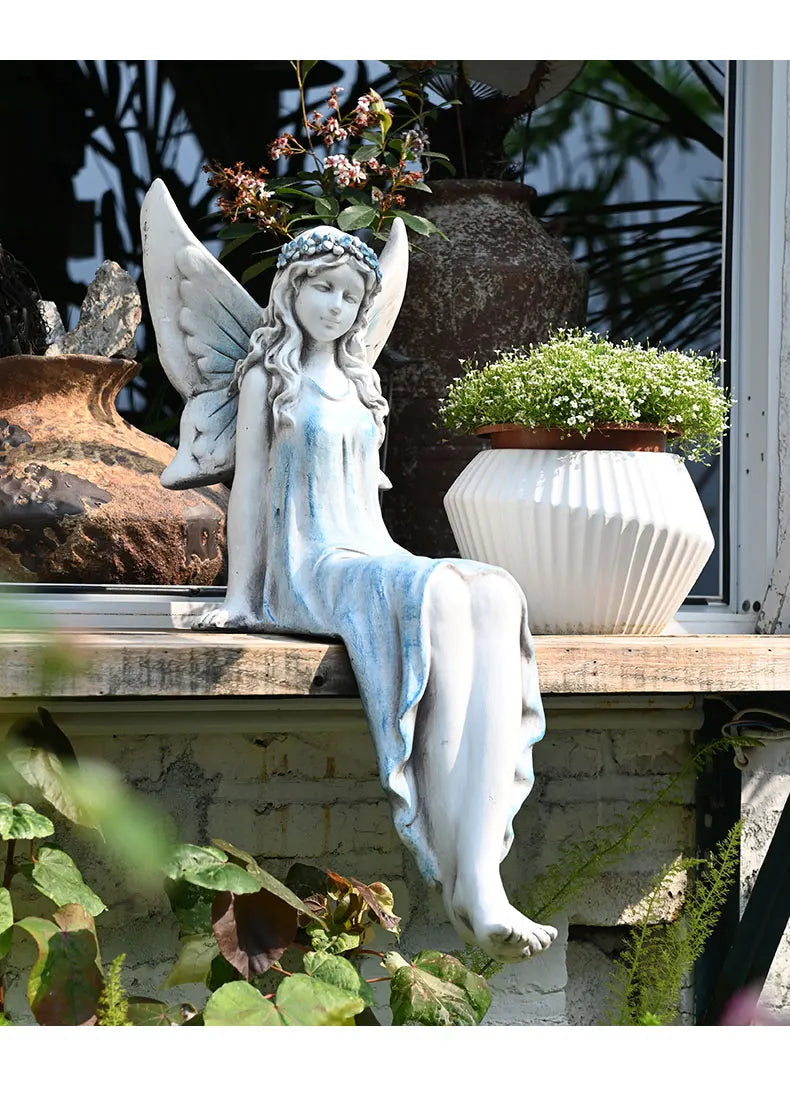 Resin Mermaid Garden Decoration – Outdoor Summer Accent - candletown.net