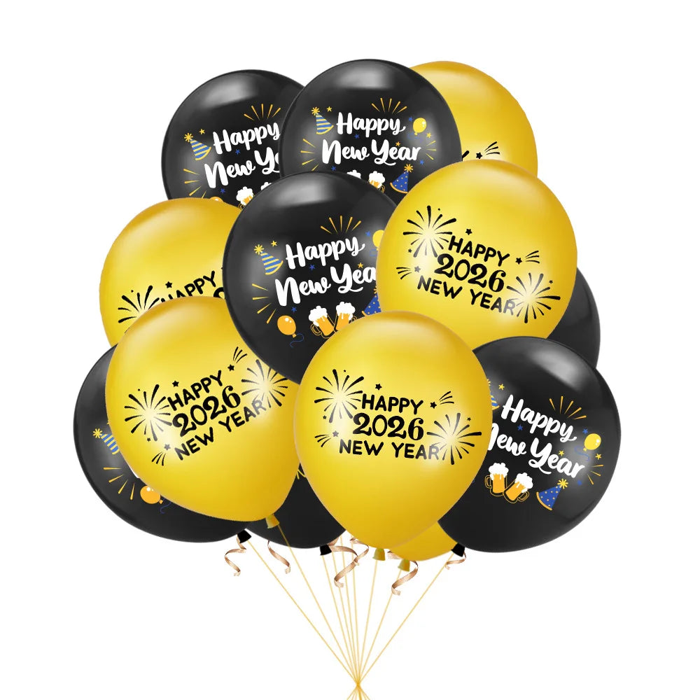 2026 Uudenvuoden Lateksi-ilmapallot