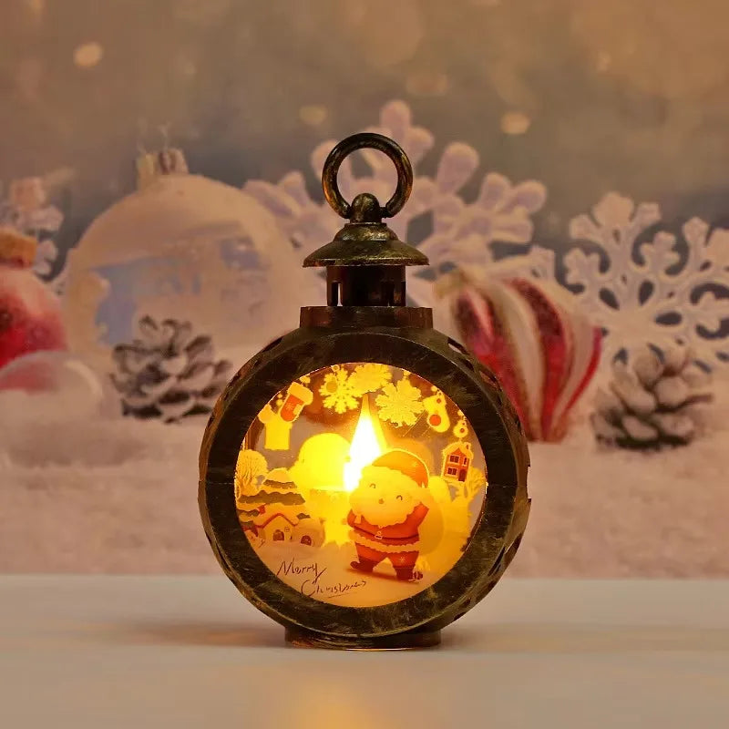 Christmas LED Candle Lantern – Santa & Snowman Edition