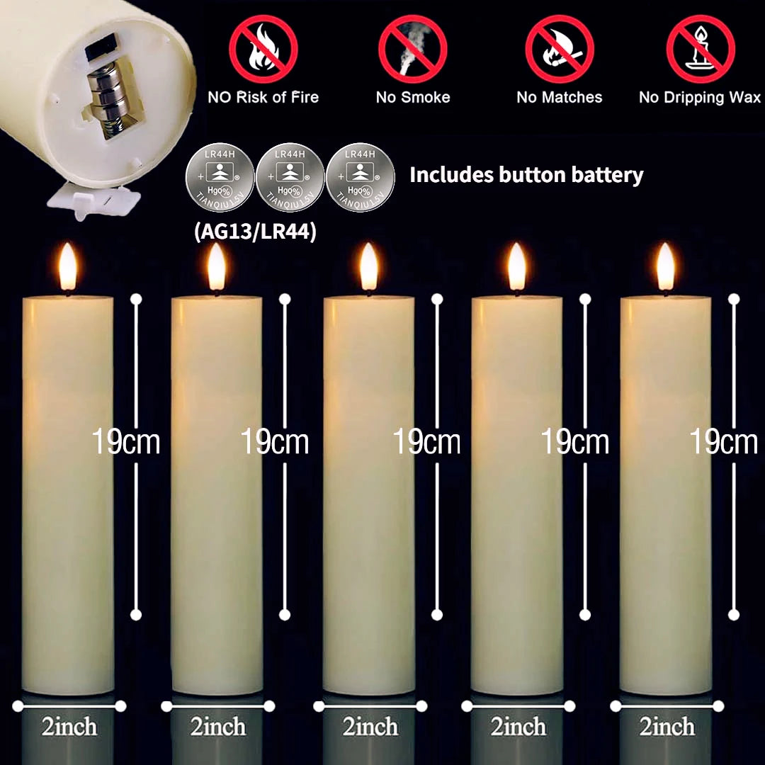 Flameless LED Candles Bulk Set