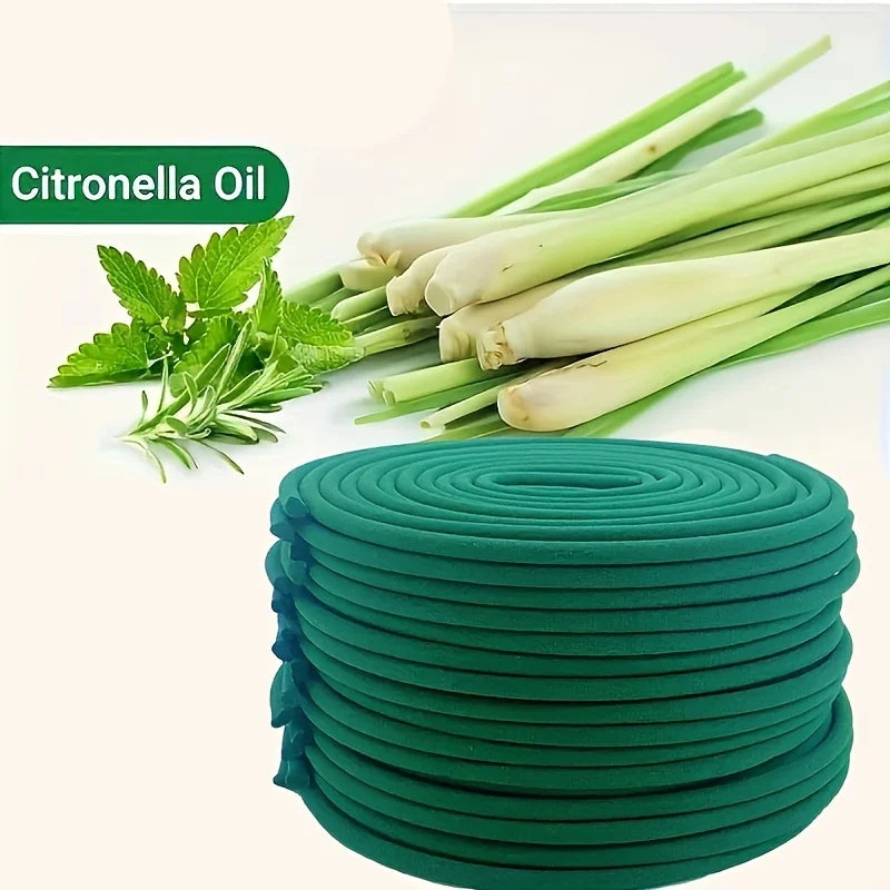 Natural Citronella Coils for Outdoor Use