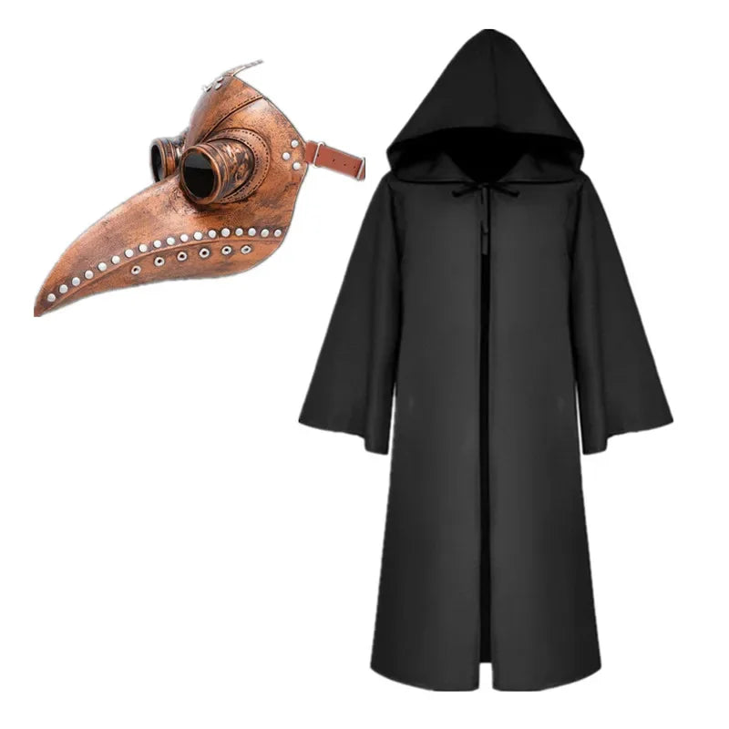 Plague Doctor Costume with Cape & Mask – Halloween Cosplay Set