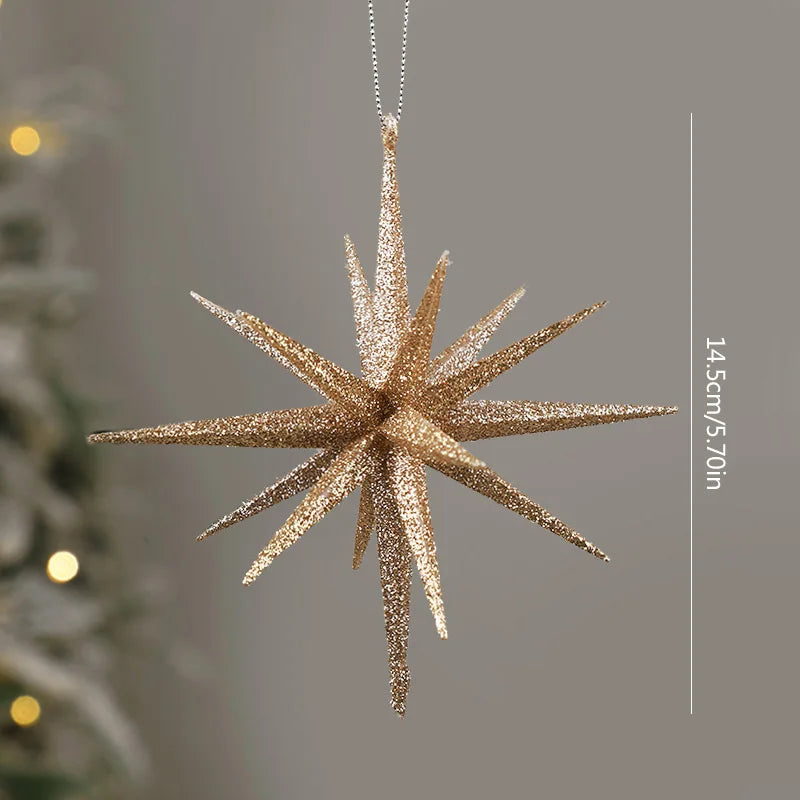 Gold Exploding Star Hanging Ornament