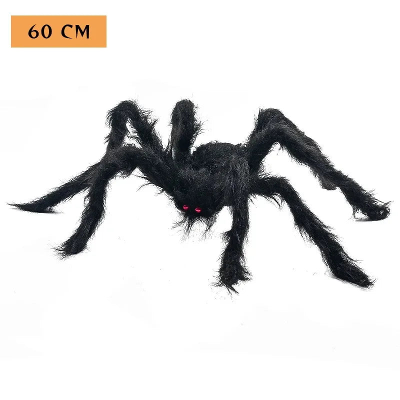 Halloween Spider Web with Spiders – Haunted House Decoration Set