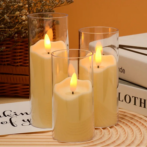6PCS Flameless LED Candles – Flickering Acrylic Candle Set - candletown.net