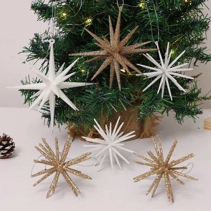 Gold Exploding Star Hanging Ornament