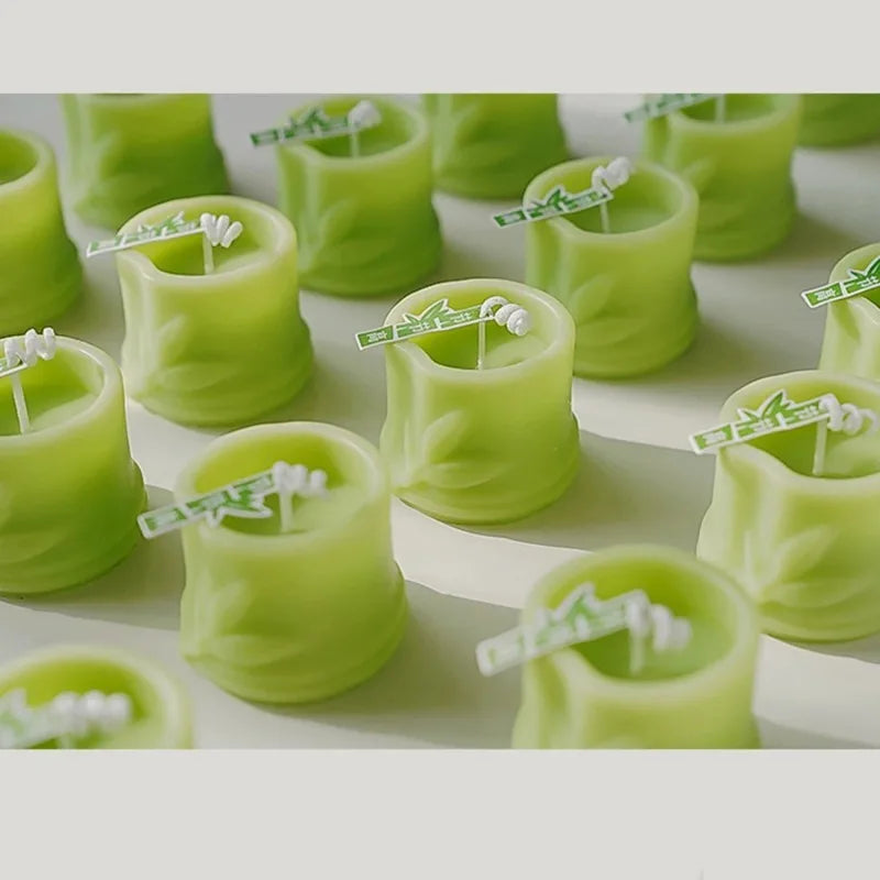 Bamboo-Shaped Scented Candle – Decorative & Aromatic - candletown.net
