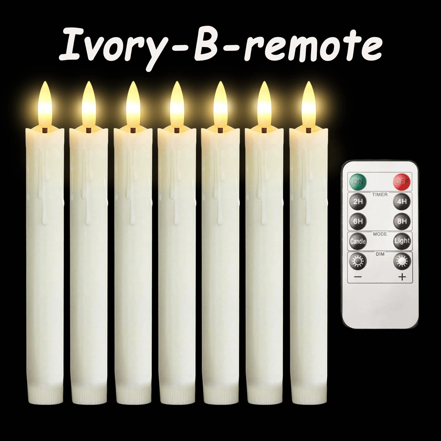 Flameless LED Taper Candles (12–300PCS)