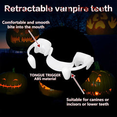 Retractable Halloween Vampire Fangs