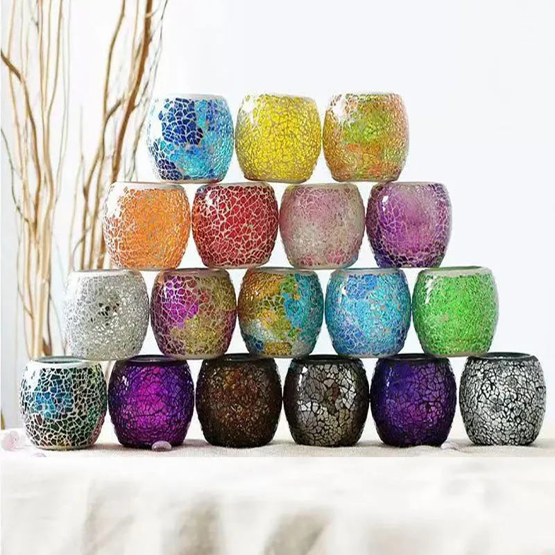 Glass Mosaic Candle Holder