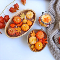 Handmade Pumpkin Bowl Soy Candle – Autumn Scented Centerpiece Candle