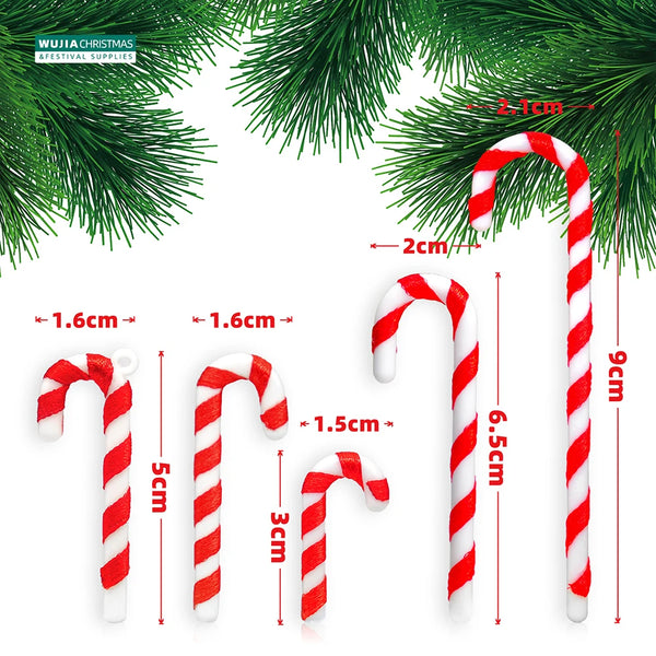 Candy Cane Christmas Ornaments – 30pcs Set