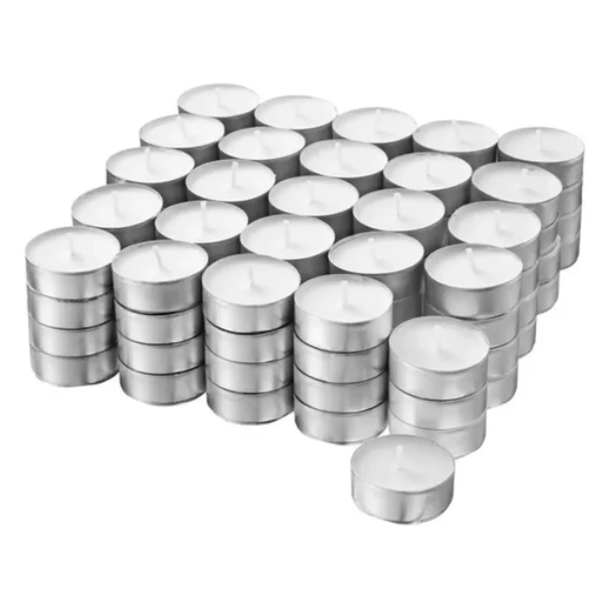 100 Pack Unscented Tea Light Candles
