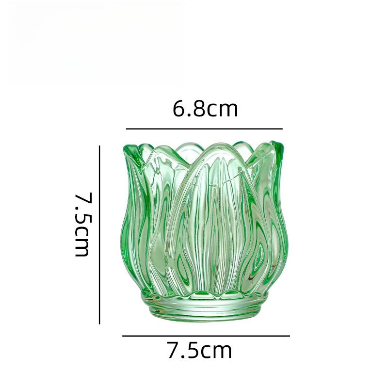 Glass Tulip Candle Holder - candletown.net