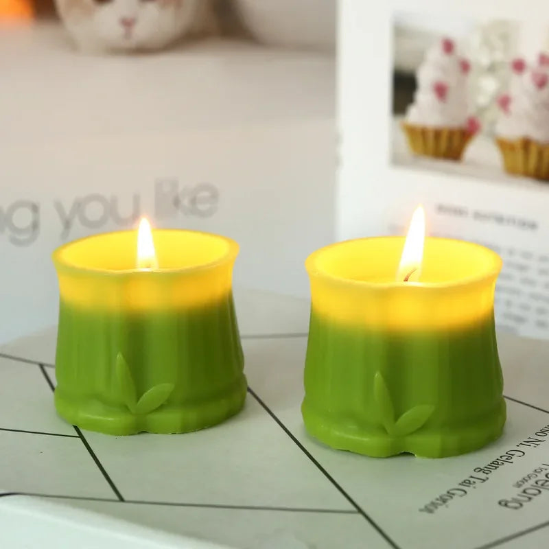 Bambu-Muotoinen Tuoksukynttilä – Tyylikäs Sisustuselementti