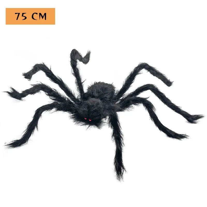 Halloween Spider Web with Spiders – Haunted House Decoration Set